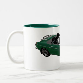 Grüne Roadster-Tasse Zweifarbige Tasse