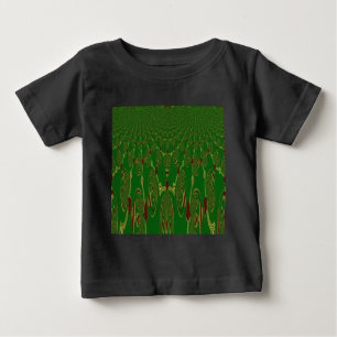 Grüne Roboter Baby T-shirt
