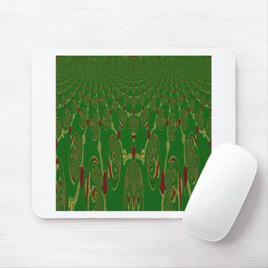 Grüne Roboter Mousepad (Mit Mouse)