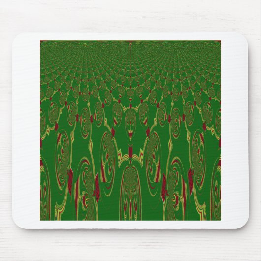 Grüne Roboter Mousepad (Vorne)