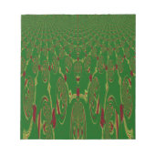 Grüne Roboter Notizblock (Vorderseite)