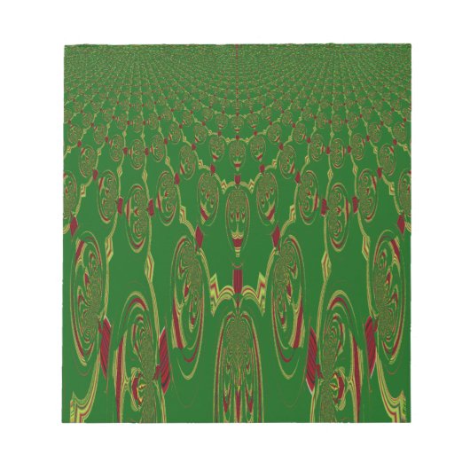 Grüne Roboter Notizblock (Vorderseite)