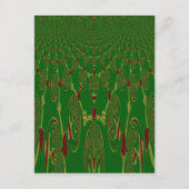 Grüne Roboter Postkarte (Vorderseite)