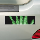 Grüne Röntgenstrahl-Skelett-Hand Autoaufkleber (Auf Auto)