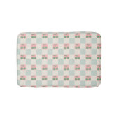 Grüne rosa Ästhetik Cherry Chirered Y2K Muster Badematte (Vorderseite)