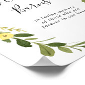 Grüne Rosa Blütenblüte Dieses Kerzenleuchter Poster (Ecke)