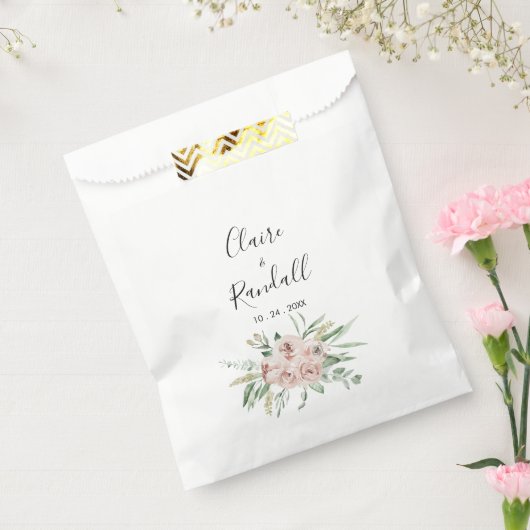 Grüne rosa Blütenblütenblütenblüte Geschenktütchen (Versiegelt)