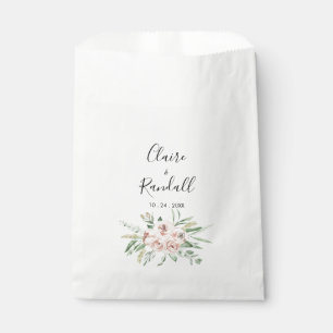Grüne rosa Blütenblütenblütenblüte Geschenktütchen