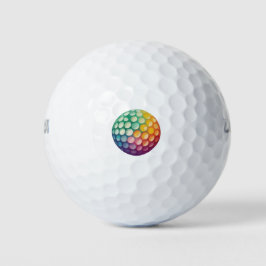 Grüne rosa gelbe Violette Golfball