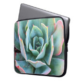 Grüne rosa Kaktus Sukkulentes Foto kühl Stilvoll Laptopschutzhülle (Vorderseite Links)