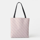 Grüne, rosa, lila, blaue Punkte Tasche (Rückseite)