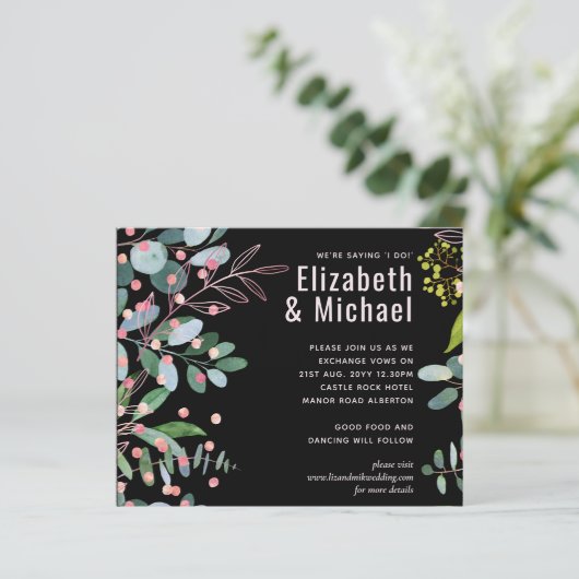 Grüne Rosa Moderne Hochzeit (Stehend Vorderseite)