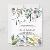 Grüne Rosa Moderne Hochzeit (Vorderseite)