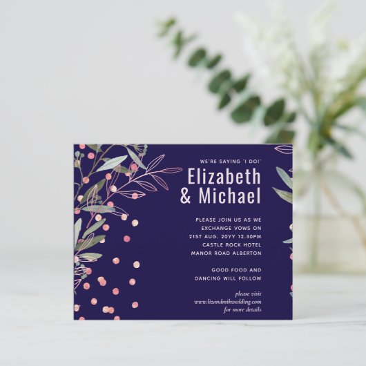 Grüne Rosa Moderne Hochzeit (Stehend Vorderseite)