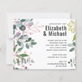 Grüne Rosa Moderne Hochzeit (Vorderseite)