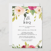Grüne Rosa Rosa Rosa Ich mache GRILLEN Engagement Einladung (Vorderseite)