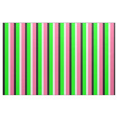 Grüne rosa Streifen Textil Stoff (Fat Quarter (45,7 x 55,9 cm))