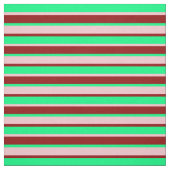 Grüne, rosa und dunkelrote Linien Stoff (Muster)