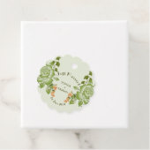 Grüne Rose Blumenzettel Geschenkanhänger (Beispiel)