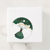 Grüne Rose Elegante Flora Charro Quinceanera Geschenkanhänger (Beispiel)