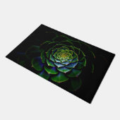 grüne Rose Fußmatte (Schrägansicht)