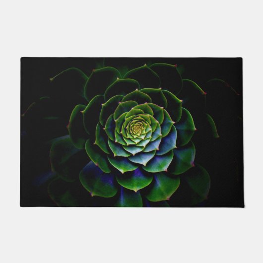 grüne Rose Fußmatte (Vorderseite)