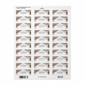 Grüne Rose Gold Tropical Palm Tree Blätter Hochzei (Vorne)