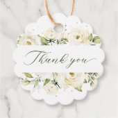 Grüne Rose Hochzeit Geschenkanhänger (Vorderseite)