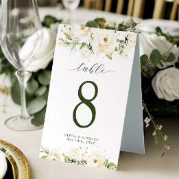 Grüne Rose Hochzeit Tischaufsteller