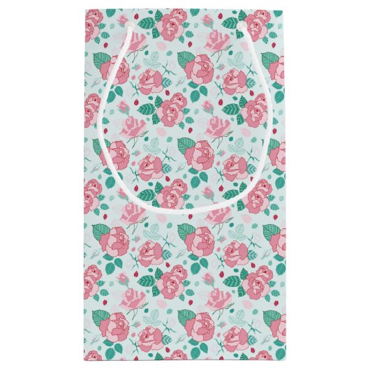 Grüne Rose Kleine Geschenktüte (Rückseite)