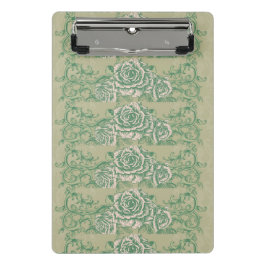 Grüne Rose Mini-Zwischenablage Mini Klemmbrett