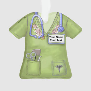 grüne Rose Schmuckschmuck für Krankenpflege, Ornament