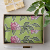 Grüne Rose Seidenpapier (Geschenk)