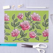 Grüne Rose Seidenpapier (Handwerk)
