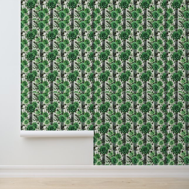 Grüne Rose Tapete (Anwendung)