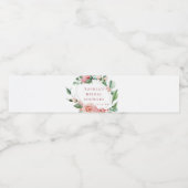 Grüne Rose Wasser Flasche Wasserflaschenetikett (Einzelnes Label)