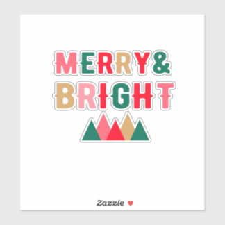 Grüne rot und braun muffe Typografie Aufkleber