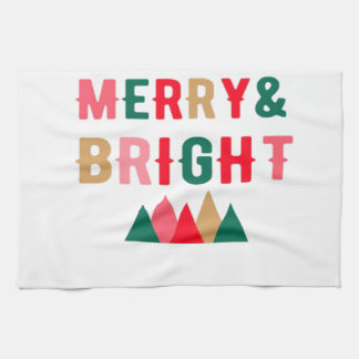 Grüne rot und braun muffe Typografie Geschirrtuch