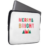 Grüne rot und braun muffe Typografie Laptopschutzhülle (Vorne Rechts)