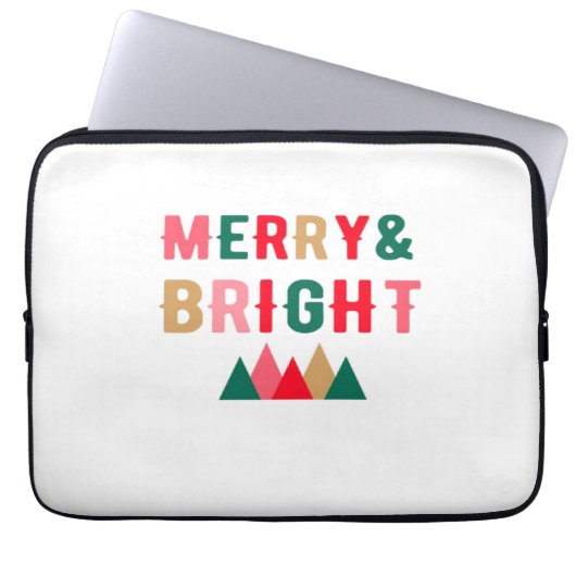 Grüne rot und braun muffe Typografie Laptopschutzhülle (Vorderseite)