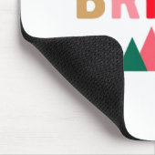 Grüne rot und braun muffe Typografie Mousepad (Ecke)