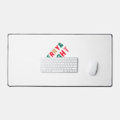 Grüne rot und braun muffe Typografie Schreibtischunterlage (Tastatur & Maus)