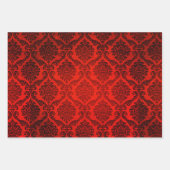 Grüne Rot und Goldene Rentiere Geschenkpapier Set (Vorderseite 2)