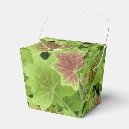 Grüne rote Blätter "Abnehmen"-Box Geschenkschachtel (Vorderseite)