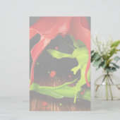 Grüne rote Farbe Briefpapier (Stehend Vorderseite)