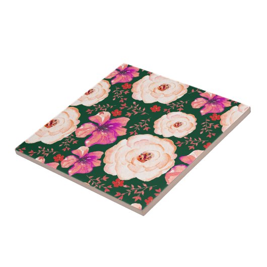 Grüne Rote Farbe Fliese (Seite)