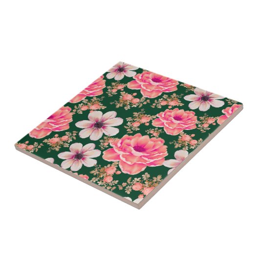 Grüne Rote Farbe Fliese (Seite)