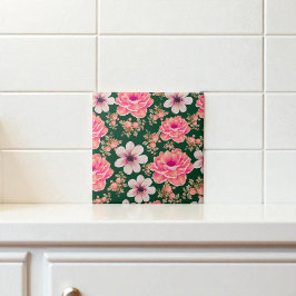 Grüne Rote Farbe Fliese