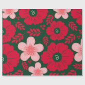 Grüne Rote Farbe Geschenkpapier (Flach)