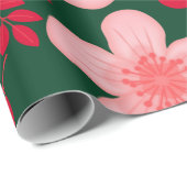 Grüne Rote Farbe Geschenkpapier (Rolleneckpunkt)